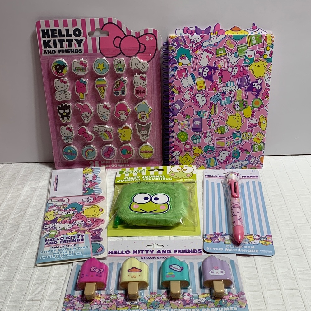 Hello Kitty & Friends & Snack Shop School/Journal Merch Bundle by Sanrio